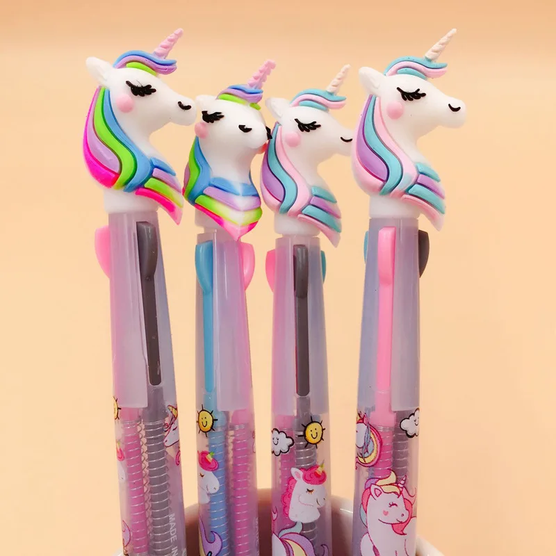 

13 pcs or 36pcs/Lot Color Unicorn Gel Pens 0.5mm Roller Ball Black Blue and Red Ink Pen Writing gift
