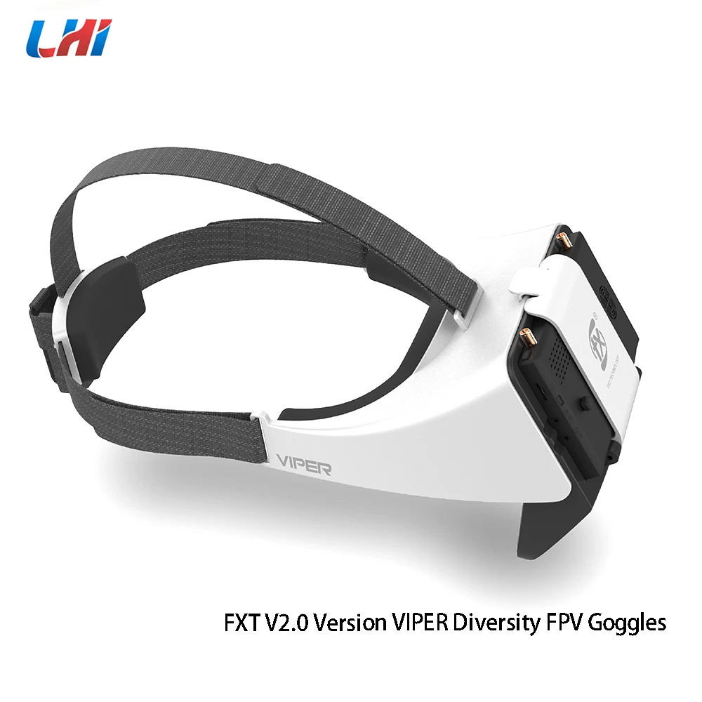LHI FXT VIPER V2.0 версия 5 8 Г разнообразие HD FPV очки ж/DVR встроенный рефрактор для