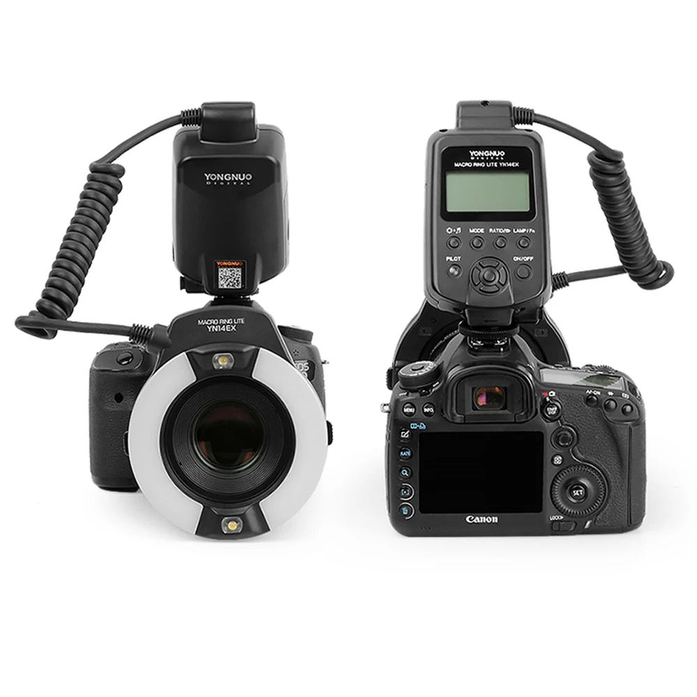 YongNuo YN 14EX YN14EX ttl макро кольцевой светильник вспышка с адаптером кольцо Speedlite для