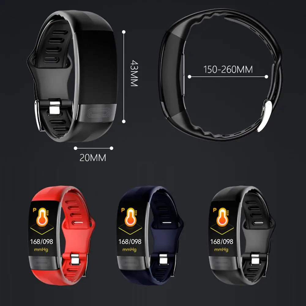 Smart Bracelet Waterproof ECG+HRV Band Message Heart Rate Fitness Vibration Alert Wristband |