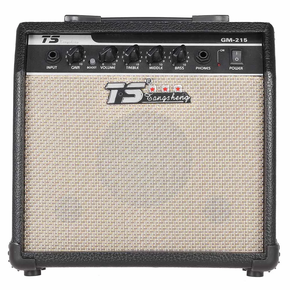 GM-215 15W Electric Guitar Amplifier Guitar Amp Distortion with 3-Band EQ 5