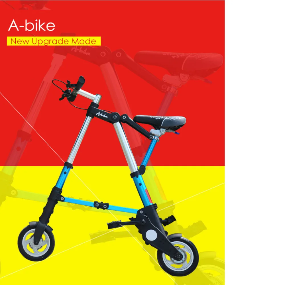 Новый xпередний Abike унисекс 8 дюймов колеса мини Сверхлегкий складной велосипед
