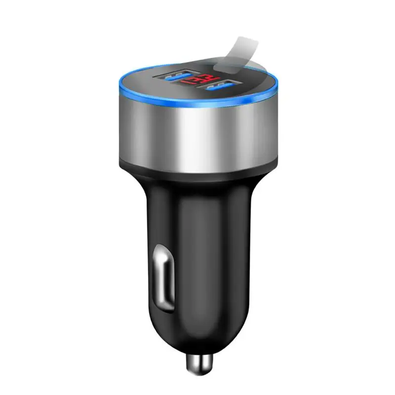 3.1A USB двойной порт автомобильное зарядное устройство 12В/24В Цифровой светодиодный