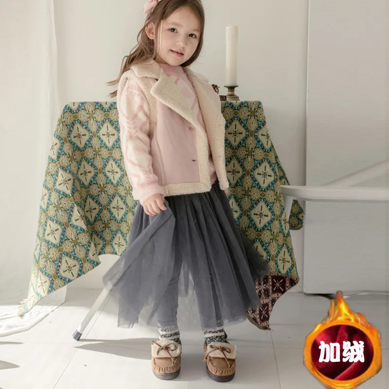 Леггинсы для девочек сезон весна-осень юбка-брюки детские штаны модная