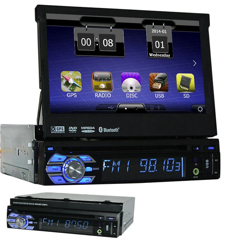Автомобильный проигрыватель Eincar gps аудио 7 &quotHD DVD MP5 плеер Авторадио 2Din сенсорный