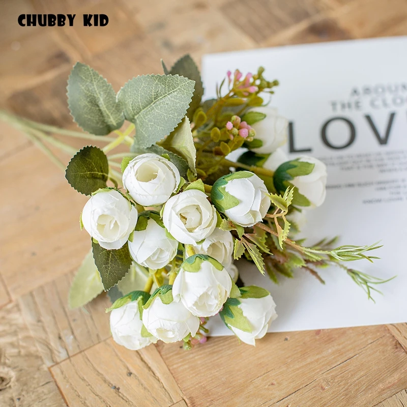 10 букетов в партии! Оптовая продажа Высокое качество Поддельные Маленький букет