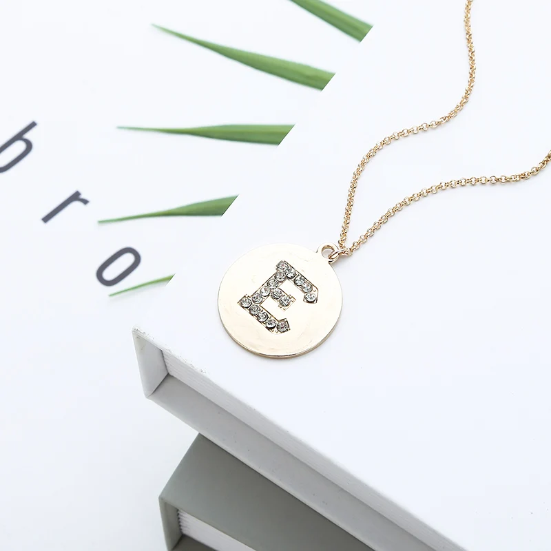 Ожерелье высшего качества для женщин и девушек с буквами инициала ожерелья