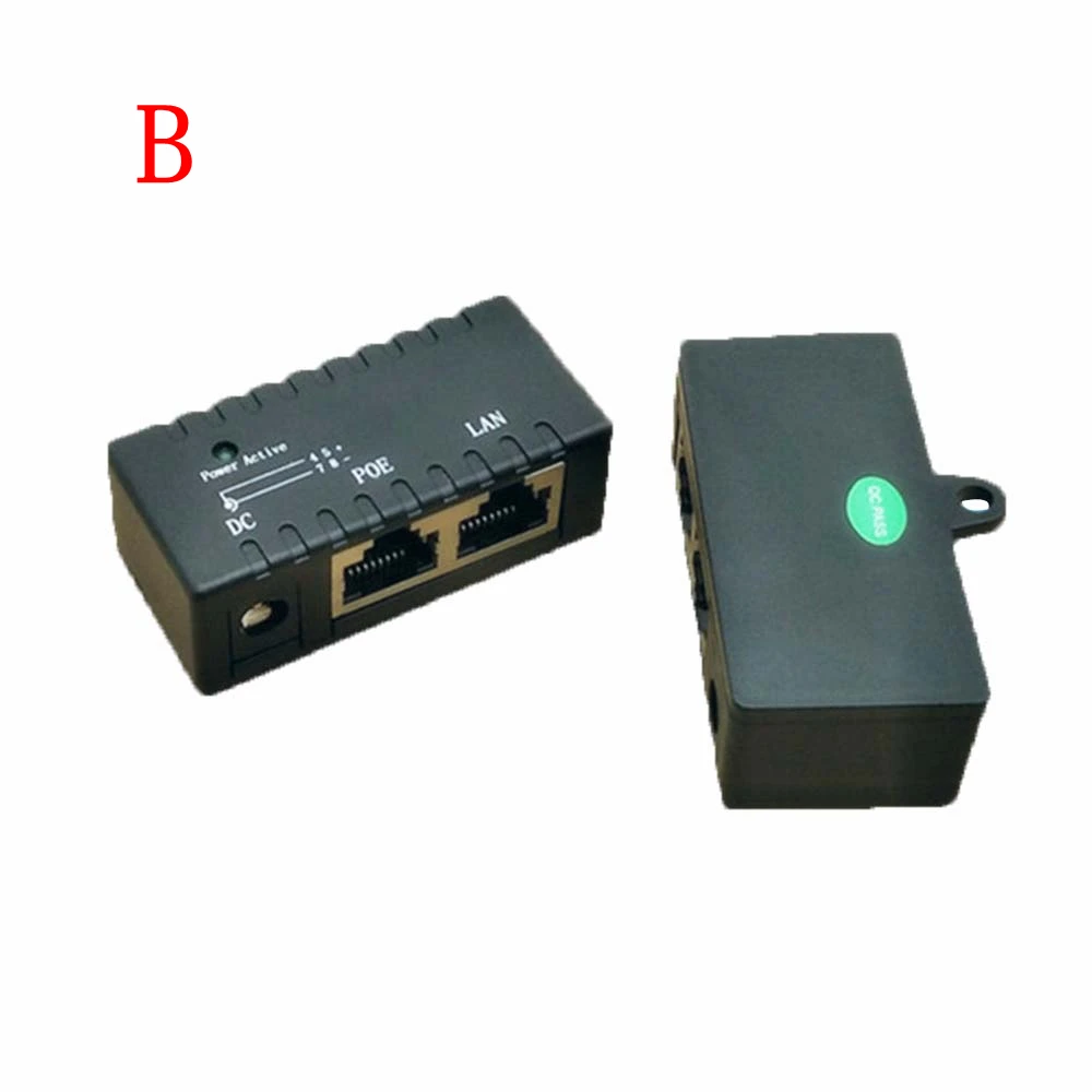2 шт. 10 м/100Mbp Пассивный POE мощность по Ethernet RJ 45 инжектор сплиттер настенное