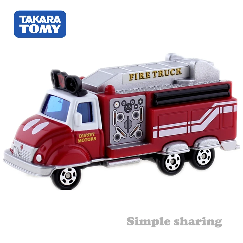 Tomica disney DM-11 Микки Маус пожарная машина работает дивизия Япония Такара Tomy