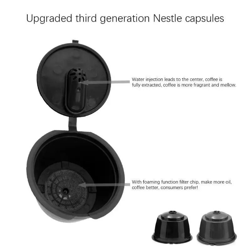 С фильтром для кофемашины Nespresso Кофе капсул под колпаком Cafeteira многоразовые
