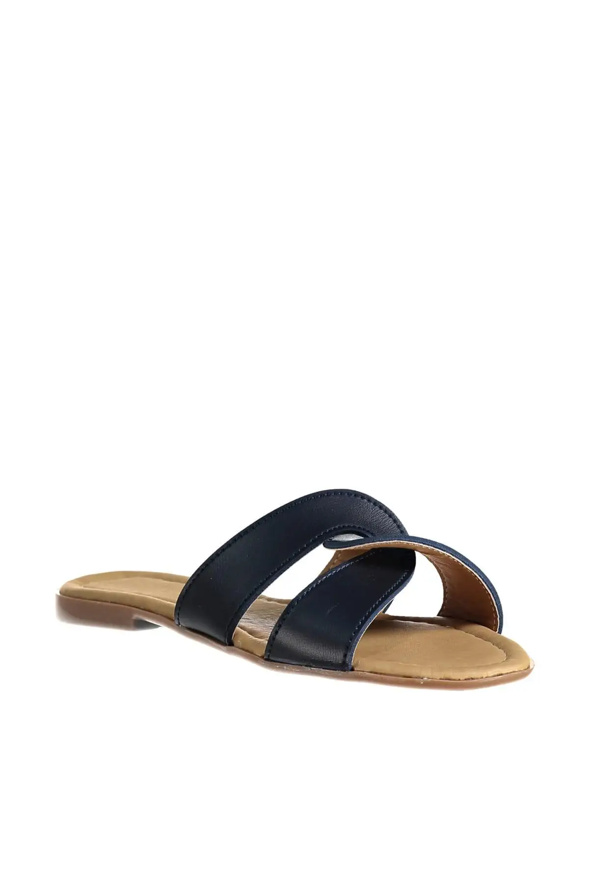 Trendyol темно синие женские тапочки TAKSS19OZ0032|Тапочки| |