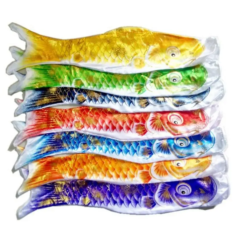 3D горячее тиснение Карп баннер 70/100 см Koi Nobori Карп ветер носки Koinobori красочные рыбы флаг Подвесной Настенный домашний декор