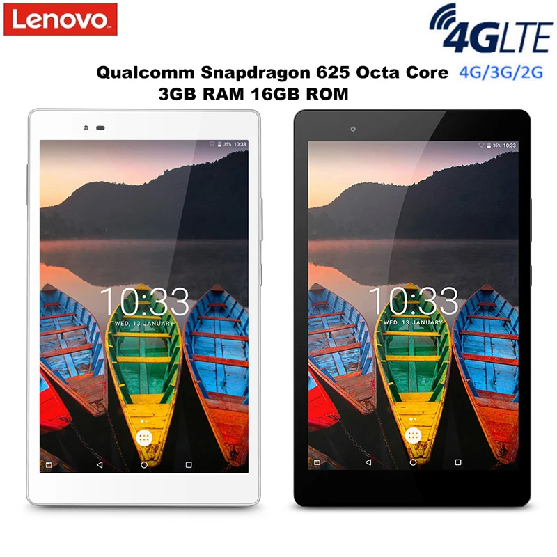 Lenovo P8 Tab3 8 Plus 4G Tablet PC Android 6.0 8.0 Inch Snapdragon 625 Octa Core 2.0GHz 3GB 16GB Dual Camera Bluetooth Tablets | Компьютеры