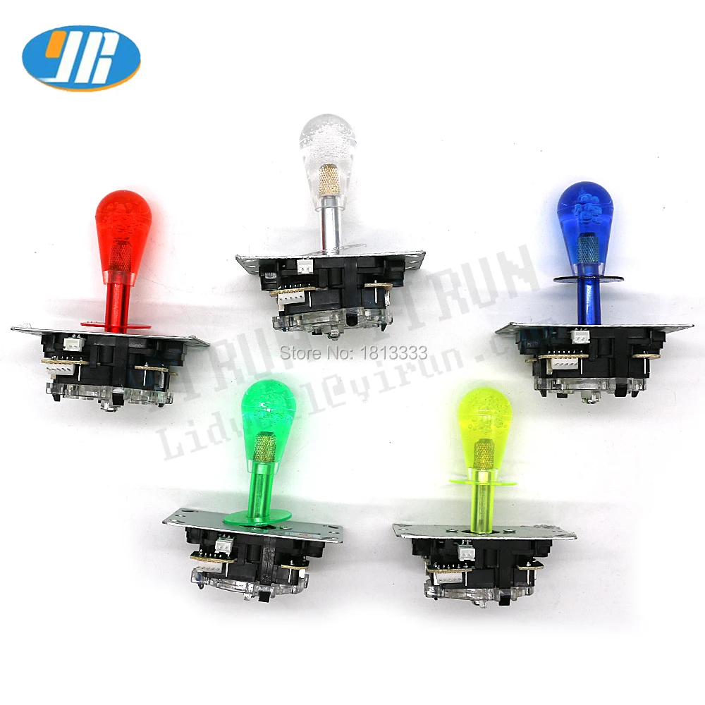 5V аркада со светодиодной подсветкой джойстик SANWA Type Stick с овальным хрустальным