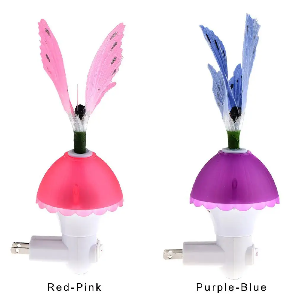Светодиодная романтическая ночная лампа в форме бабочки 7 цветов для декора стен