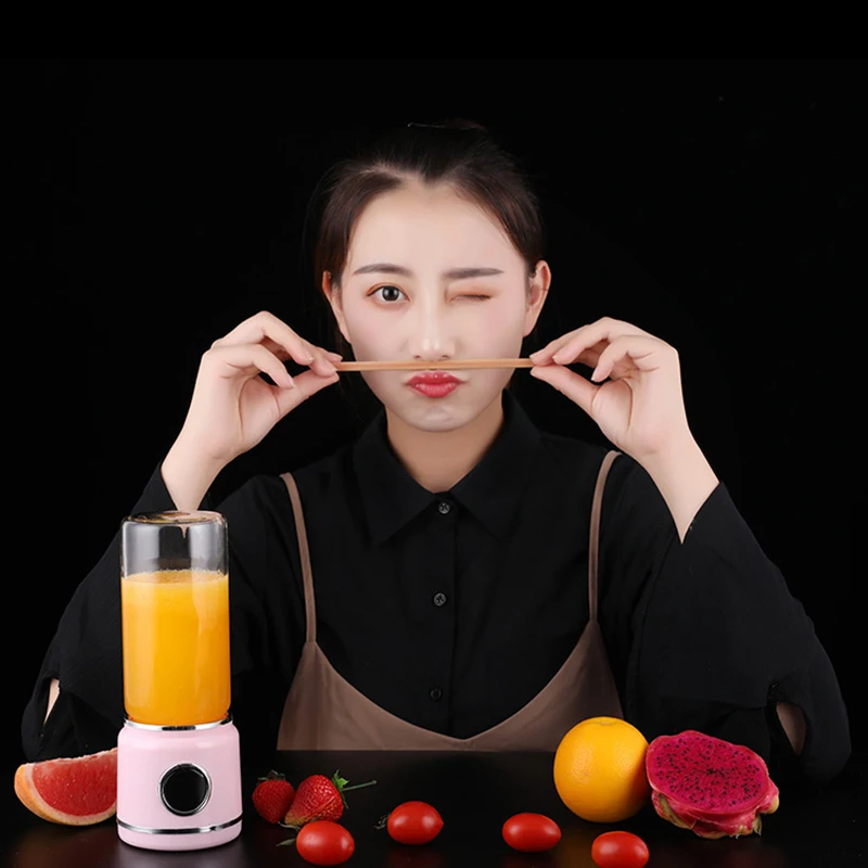 Portable Blender Usb Rechargeable Travel Personal For Shakes And Smoothies Fast Blending Detachable Cup |