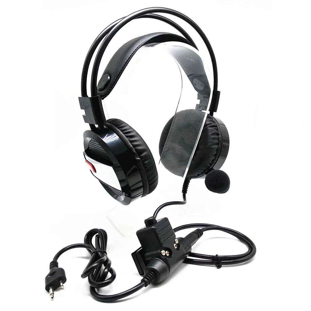 Наушники Walkie Talkie Шум шумоподавлением гарнитура для ICOM IC V8 V82 V85 F11 F26 F4008A F31 F4GT F3021 |