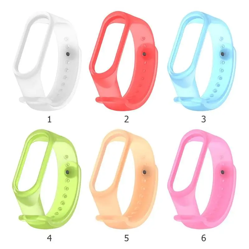 Прозрачный TPE регулируемый ремешок для наручных часов Xiaomi MI Band 3|Ремешки часов| |