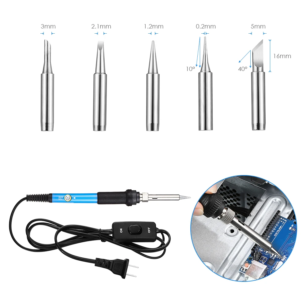 110 V 60 W ZEEPIN 9160 23 в 1 многофункциональная паяльная железные инструменты набор для