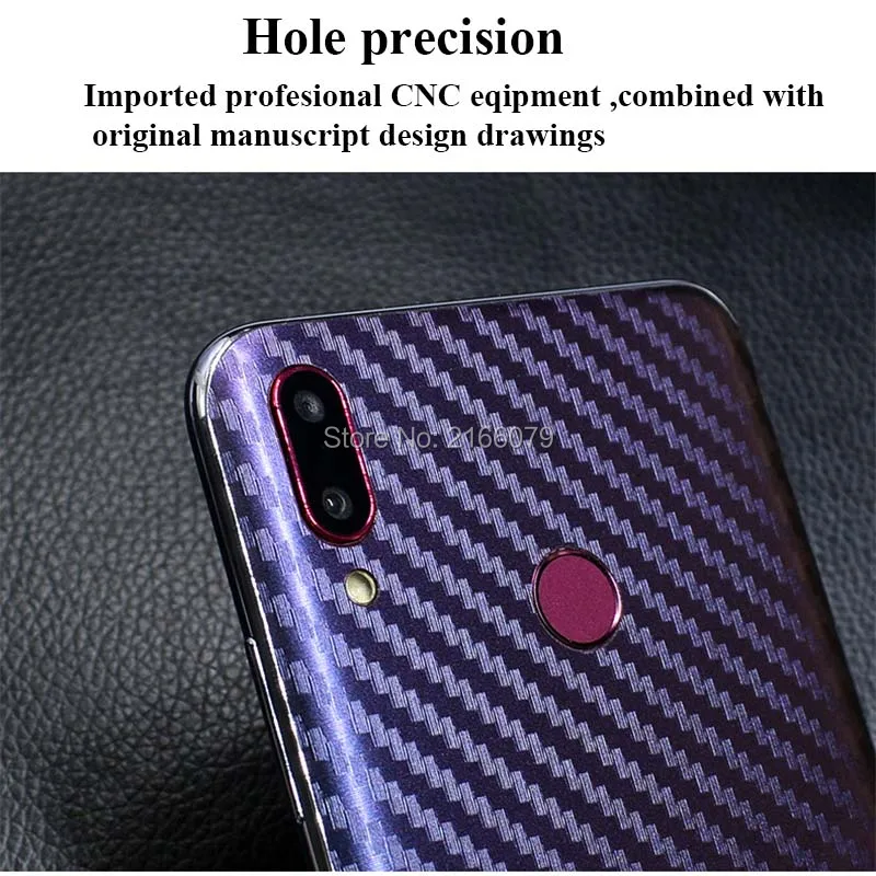 Для Huawei Y9 Y7 Pro 2019 Enjoy 9 Plus 3D Градиент углеродное волокно задняя крышка переводная