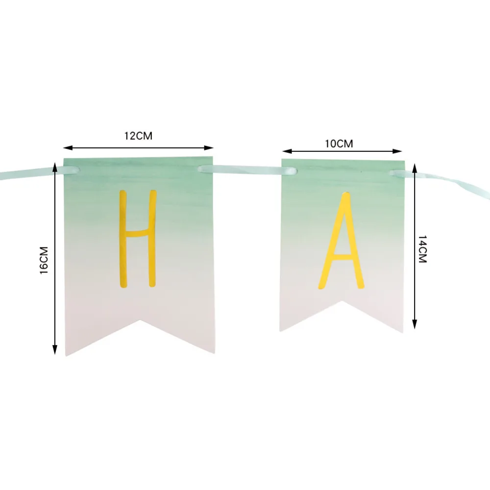 Декор для дня рождения детей и взрослых баннер на день мятного цвета