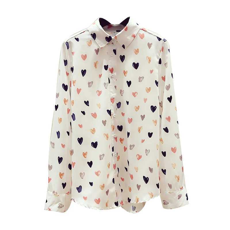 Женская блузка с отложным воротником шифоновая весна 2019 |