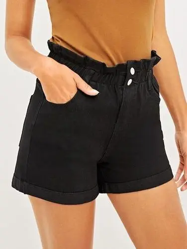 2019 Womens Tide Short Jeans For Women Wrap Hip Fashion Sexy Women's Loose High Waist Shorts Hot | Женская одежда