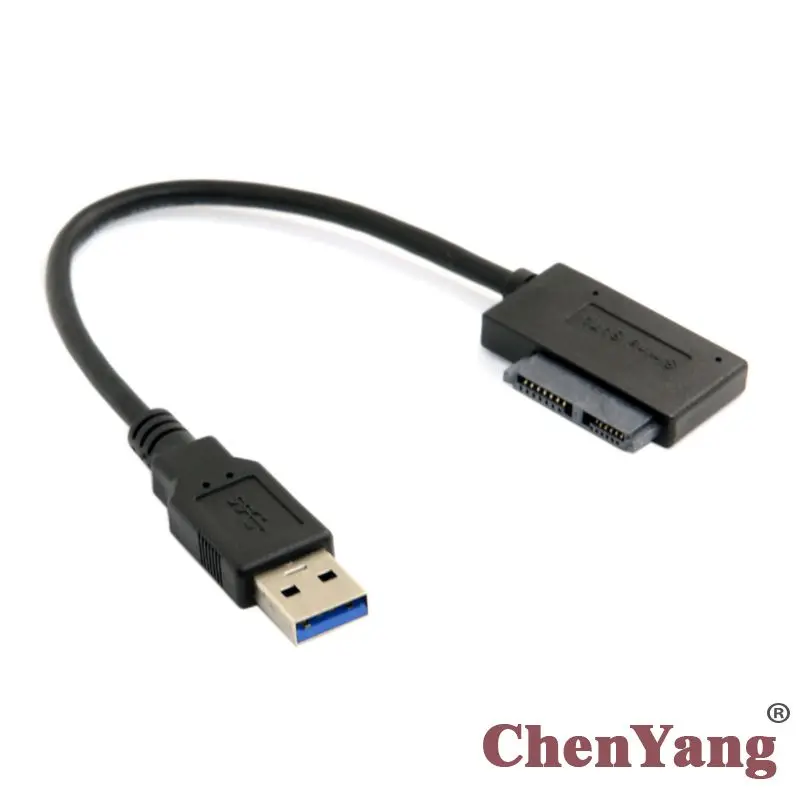 Zihan 6 + 7 13pin slim Sata адаптер к USB 3 0 кабель для ноутбука Cd DVD Rom Оптический привод|Кабели