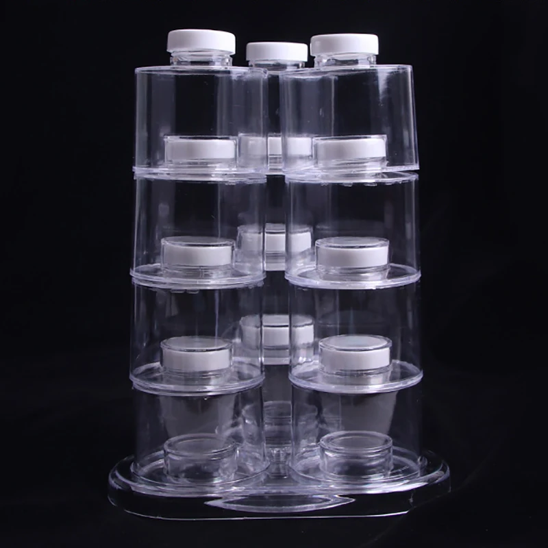 6Pcs/Set Spice Jar Pepper 12 Tower Rotating Design Kitchen Rack Condiment Bottles | Дом и сад