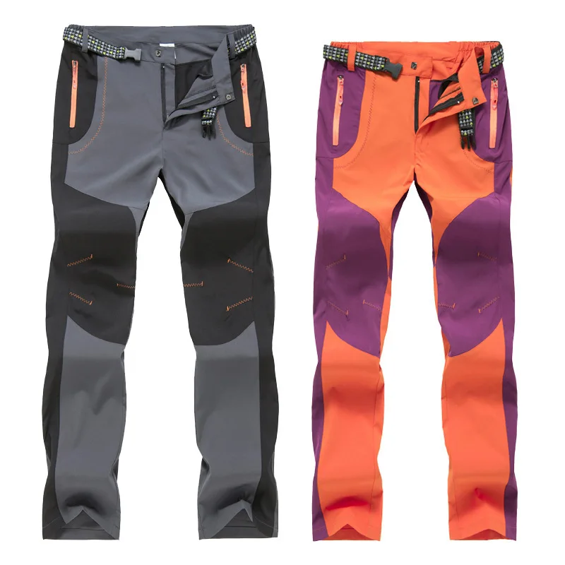 

4XL Large Size Men Women's Loose Thin Stretch Quick Dry Pants Summer Outdoor Climbing Riding Fishing Breathable Sports Trousers