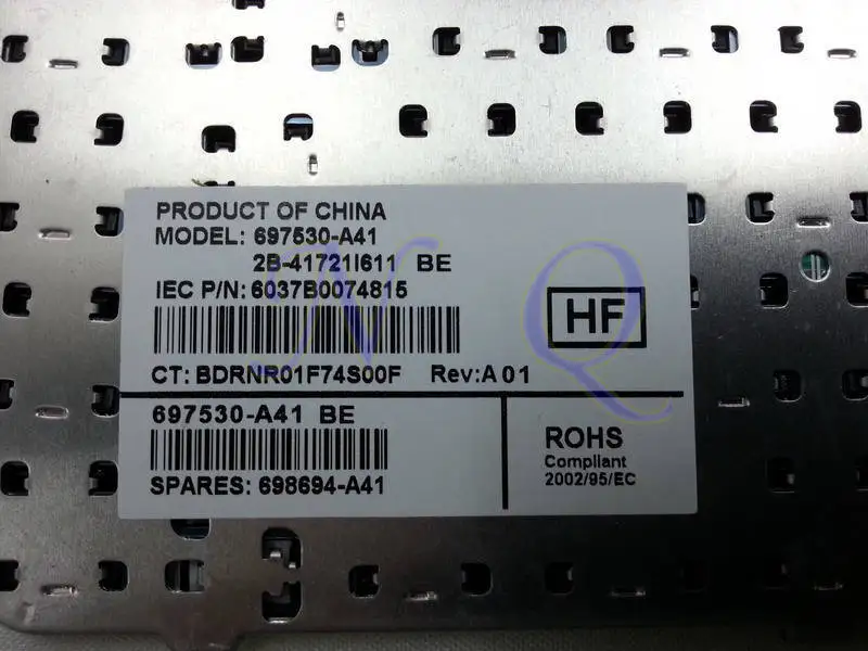 Новая клавиатура BE для HP 242 G4 G6 CQ43 CQ45 CQ57 CQ58 430 431 435 436 450 455 1000 2000 650 646125 A41 698694