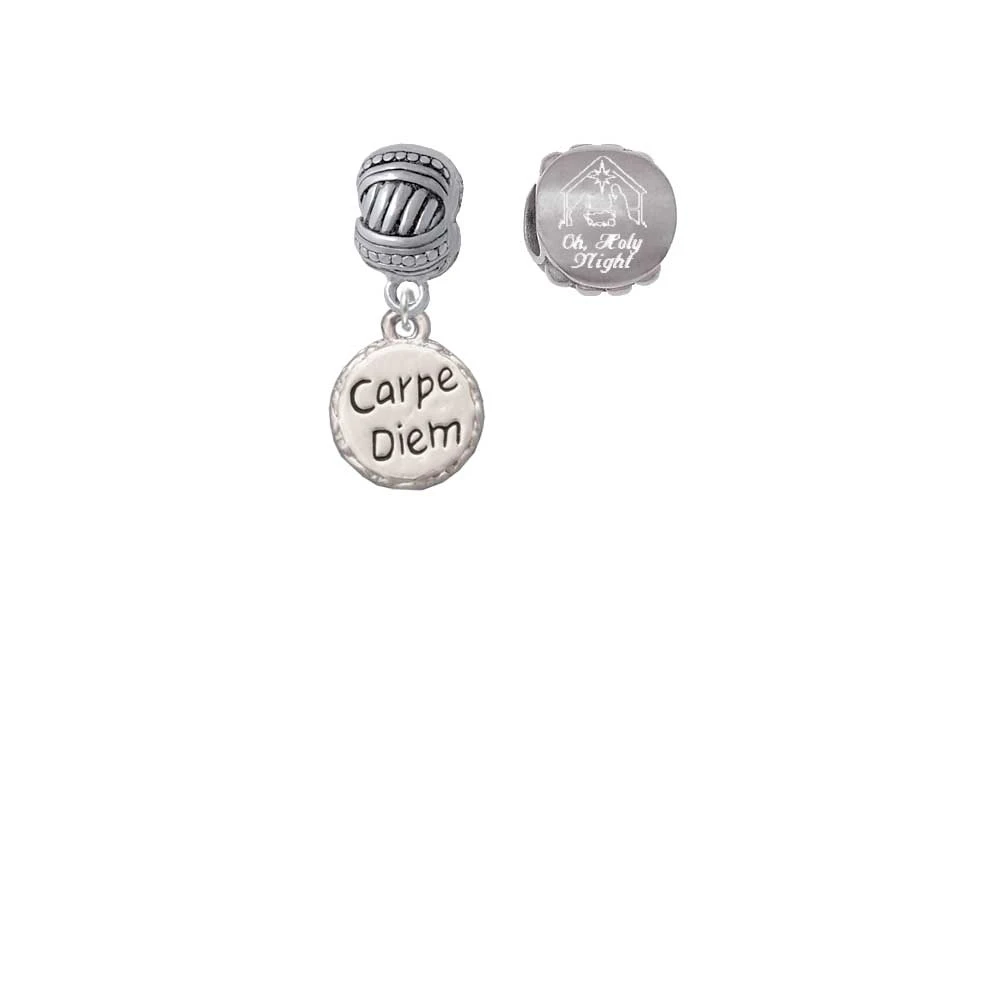Carpe Diem Circle Come Let us Adore Him Charm Beads (набор из 2) |