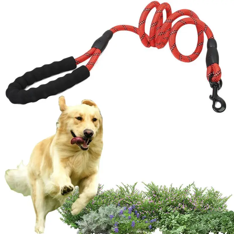 5ft Pet's отражающий поводок Тяговая веревка ночник эластичная нейлоновая