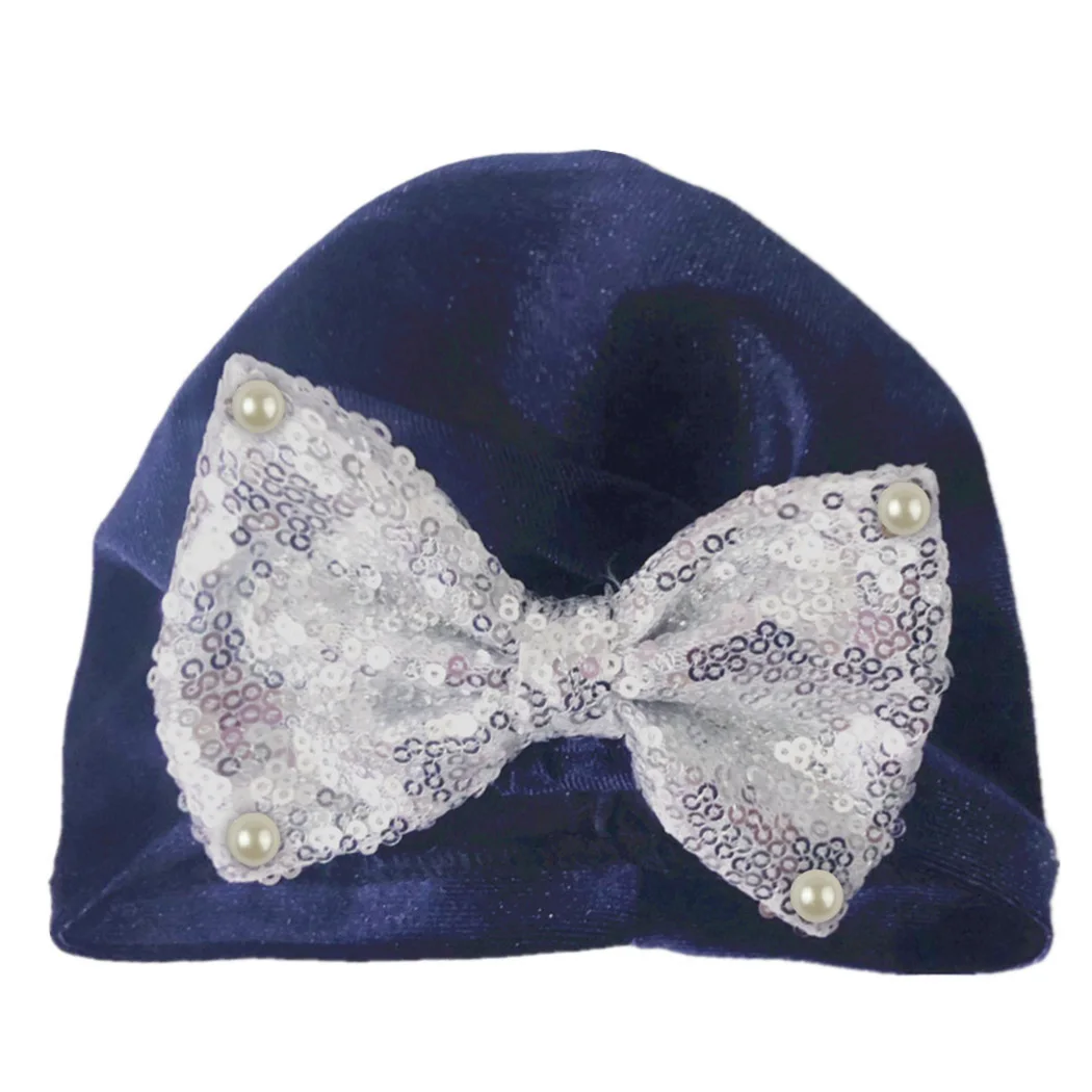 Детские фотографии реквизит богемная шапка с бантами 2019 Новый жемчужный бант