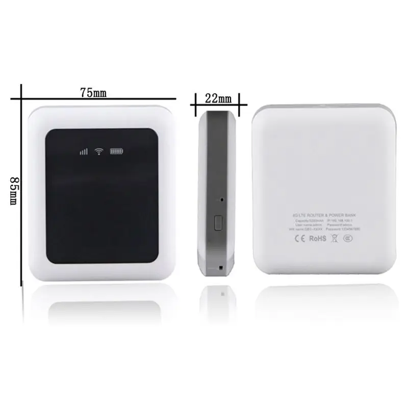 Портативный Hotspot Mifi 4G USB беспроводной Wifi мобильный роутер Fdd Cat4 100M Lte и Sim слот
