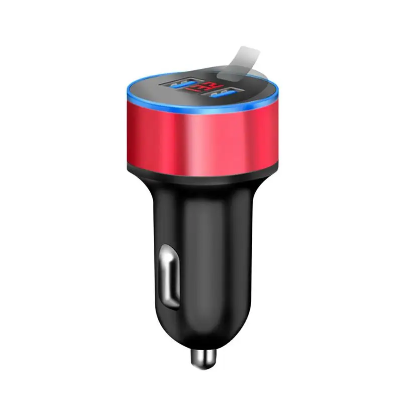 3.1A USB двойной порт автомобильное зарядное устройство 12В/24В Цифровой светодиодный