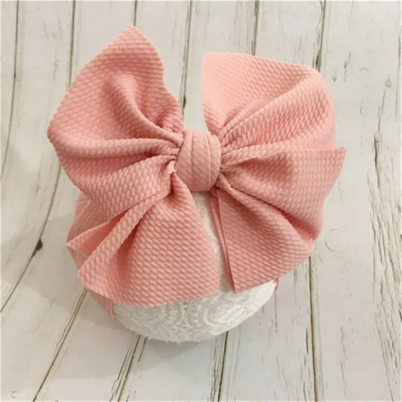 Cute Infant Baby Girl Solid Color Knot Turban soft Elastic Headband Headwear Hair Accessories Photography Props | Детская одежда и
