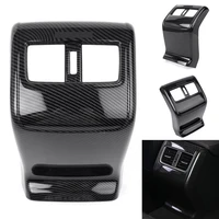 auto rear armrest box air vent outlet trim for honda accord 2018 2019 carbon fiber color car styling decoration