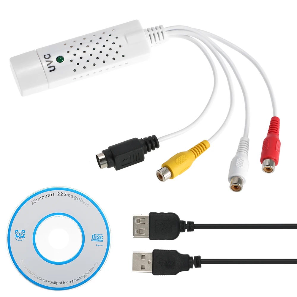 USB 2 0 карта захвата видео и аудио преобразователь HD адаптер для редактирования