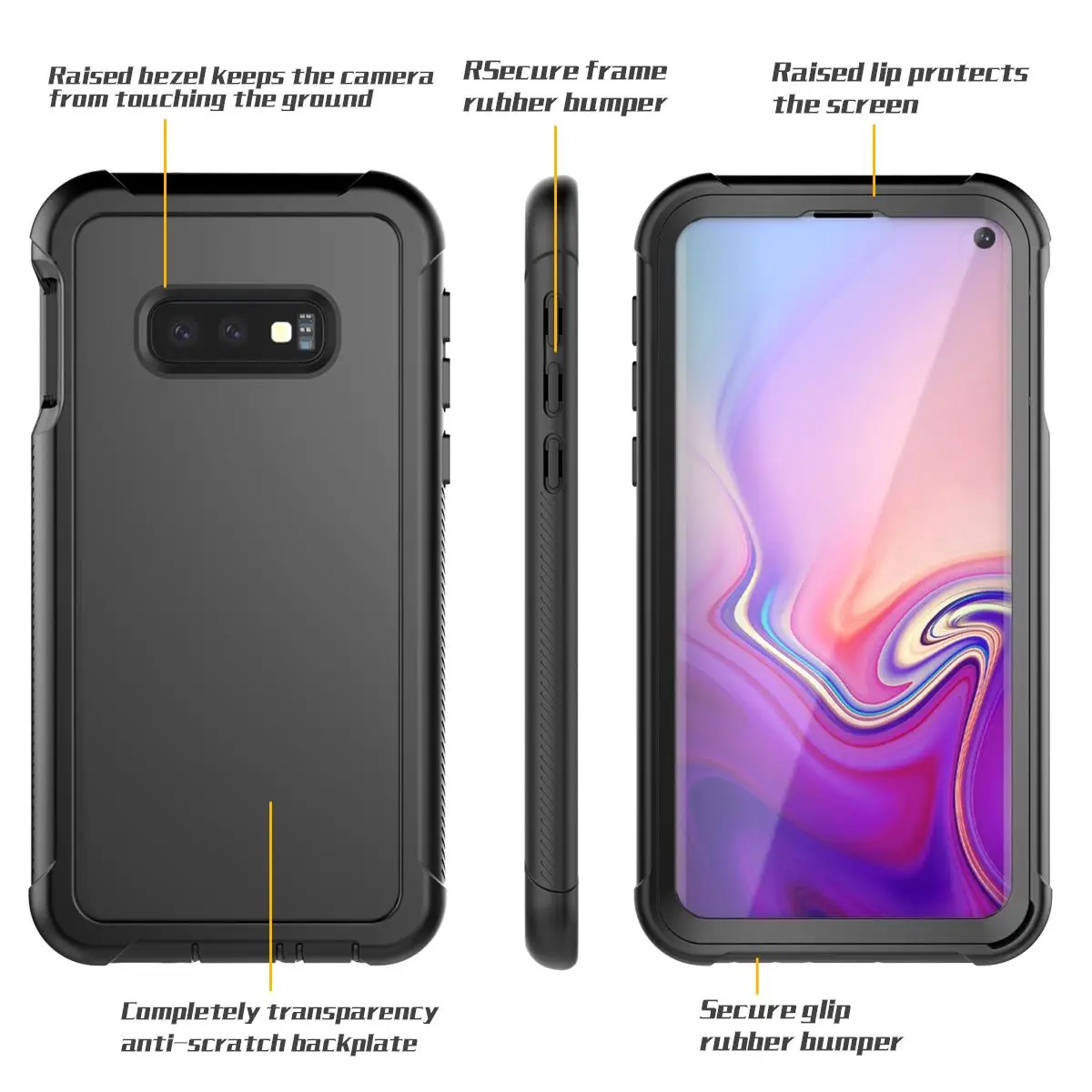 Для samsung Galaxy S10e чехол 360 Степень защиты против царапин пылезащитный