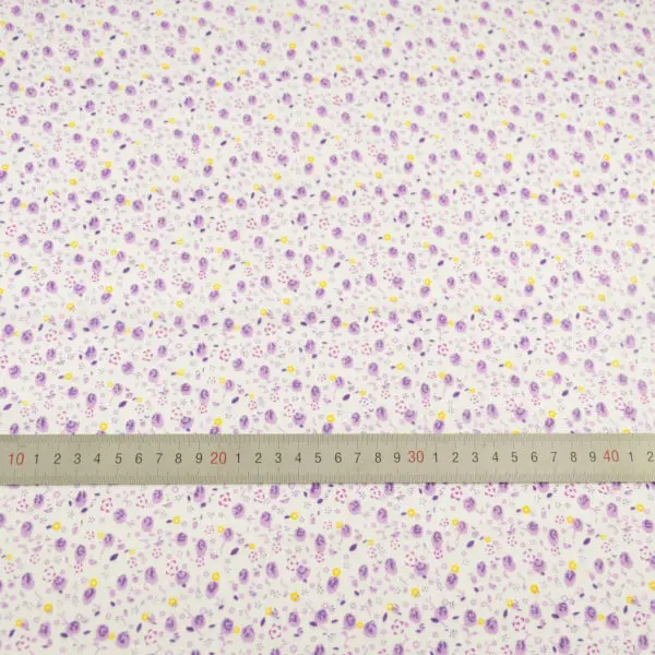 100% Cotton Fabric Little Purple Flower Design Cloth Home Textile Tela Plain Patchwork Scrapbooking Dolls Art Work Crafts Tecido|dolls for little