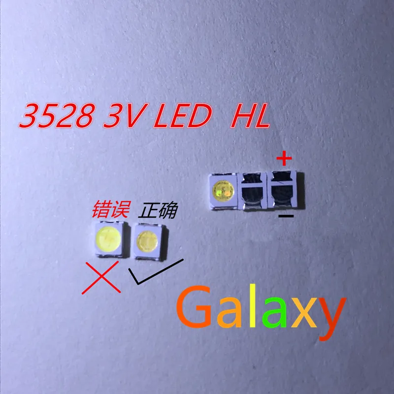 HONGLI TRONIC двойные чипы LED подсветка 1210 3528 2835 1 Вт 3В 110лм холодный белый ЖК Подсветка