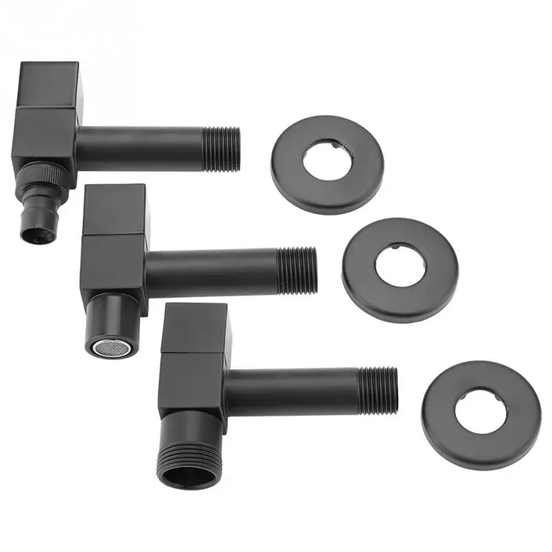 Black Brass Square Washing Machine Faucet Wall Mount Laundry Cold Water Tap Balck | Обустройство дома