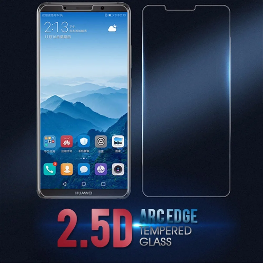 Закаленное стекло для Huawei P Smart Nova 4 5 P20 Mate 20 Lite Защита экрана Honor 20i 7X 8X 8C 9 10