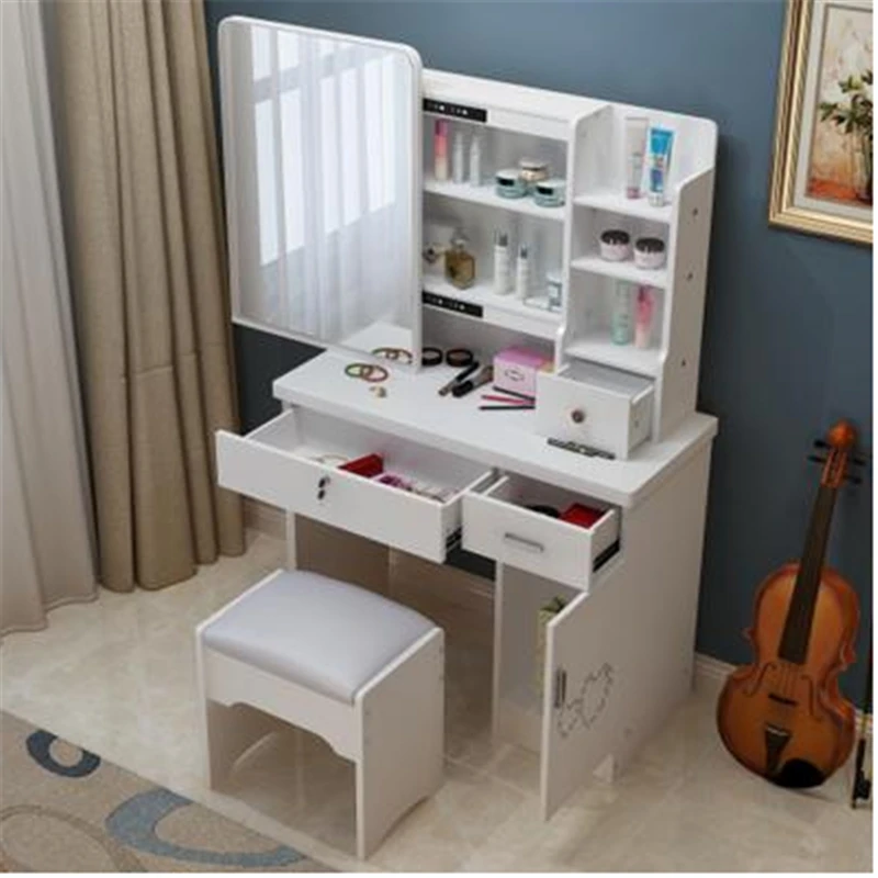 Да Letto Chambre Coiffeuse Avec Miroir Mdf Mueble Dormitorio Dresser Tocador De Maquillaje деревянный стол кварто