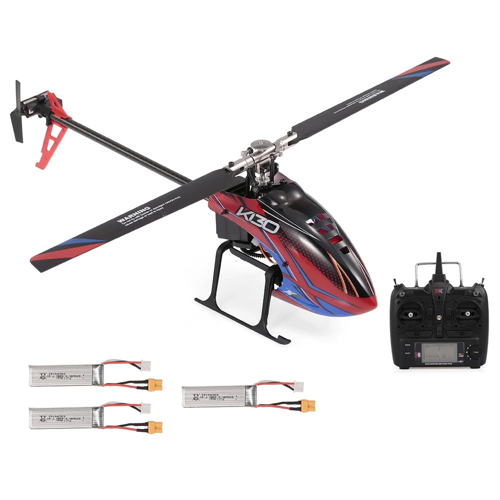 (В наличии) WLtoys XK K130 вертолет на радиоуправлении 360 дюйма g6ch Brushless 3D6G Flybarless