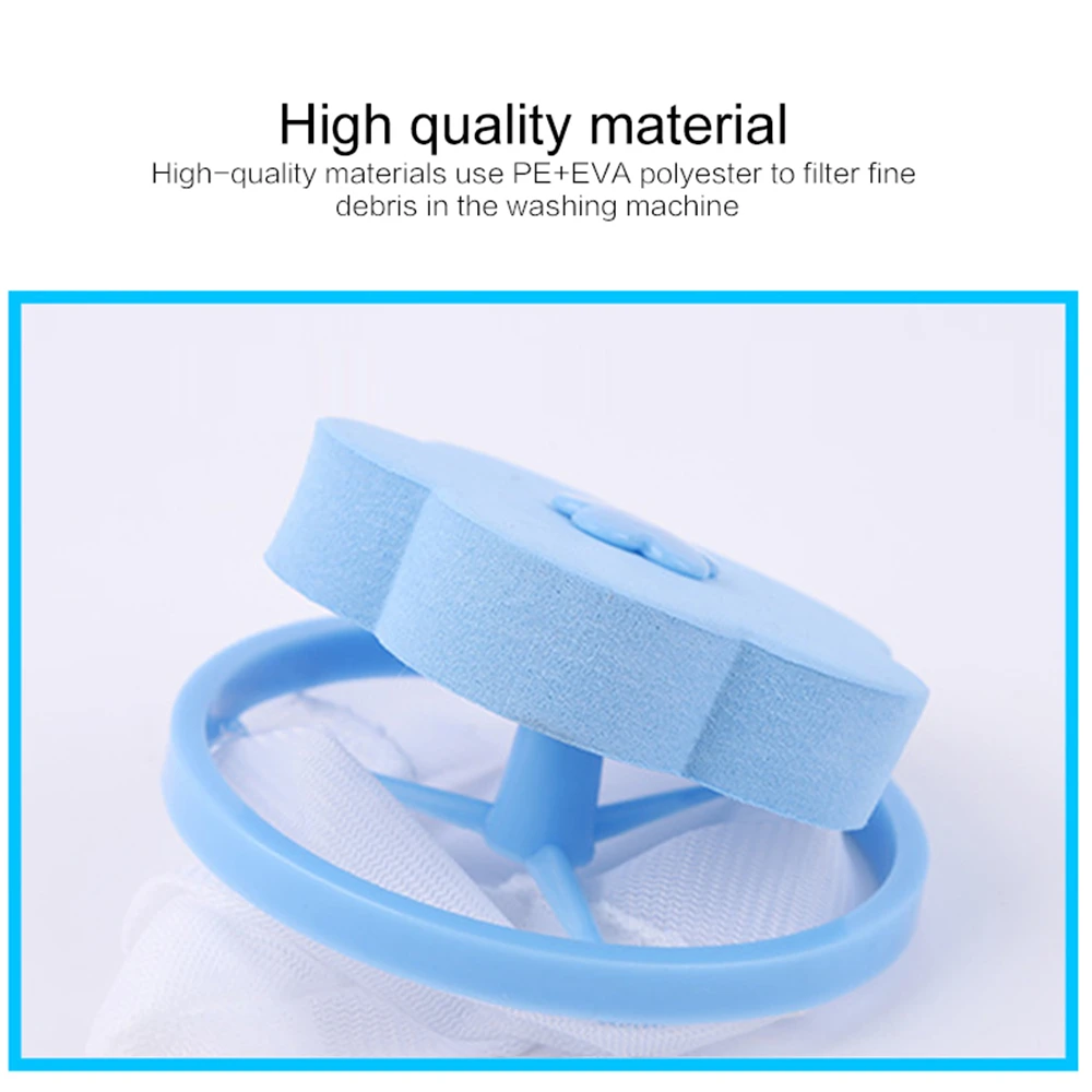 Clothing Fur Hair Catcher Cleaning Balls Bag Laundry Discs Dirty Fiber Collector Filter Mesh Pouch Washing Machine  Дом и
