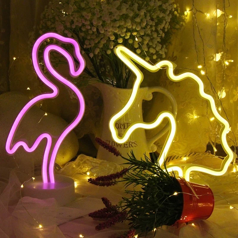 

Led Neon Heart Star Shaped Night Light For Birthday Party Kids Room Living Room Wedding Party Decor