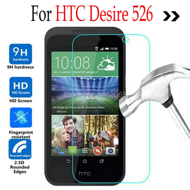 Для HTC Desire 526G 4G Lte чехол из закаленного стекла защита для экрана защитная пленка 2.5D