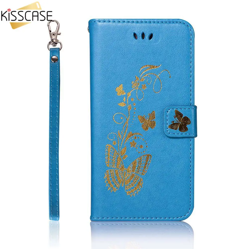KISSCASE Винтажный чехол с отделением для карт Huawei Honor 8X 7X кошелек из искусственной